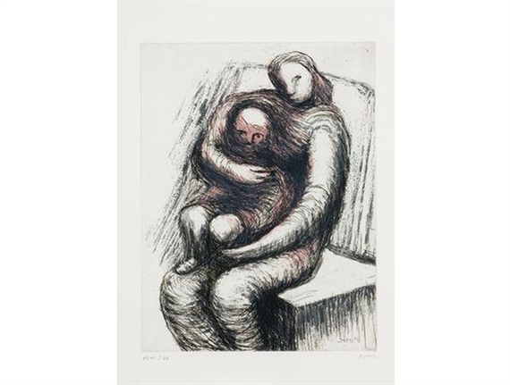 Mother and Child XI by Henry Moore, 1983