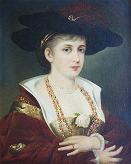 Lady with White Rose - A. Totin