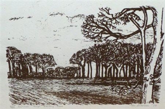 Burnham Thorpe Rectory Trees - Joan Zukerman
