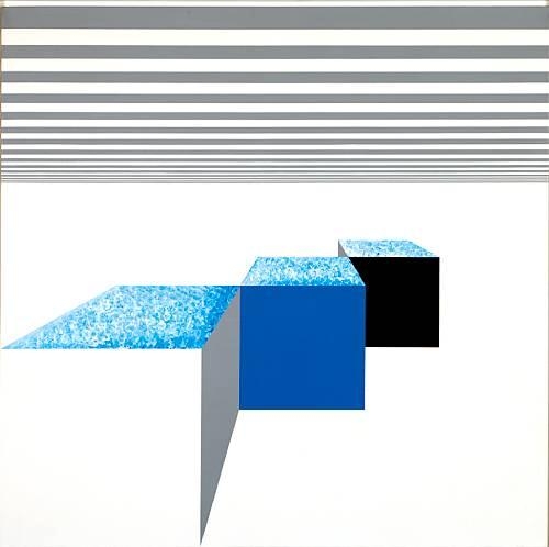 Three cubes by Opy Zouni, 1991