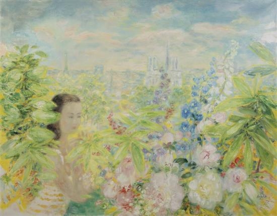 An Afternoon in the Garden by Lê Phổ