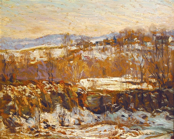 Quarry in Winter by Roy Cleveland Nuse