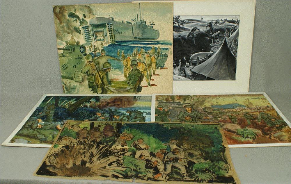 Richard Baldwin | 20 Works: Various WWII sketches and studies | MutualArt