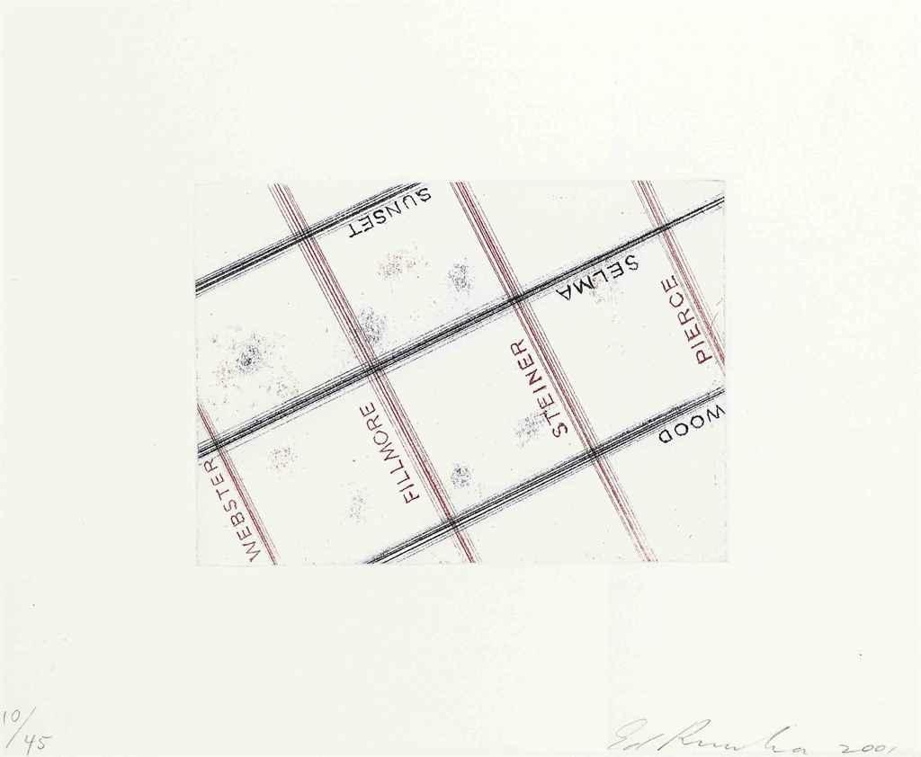 Ed Ruscha Seven works Los Francisco San Angeles (2001) MutualArt