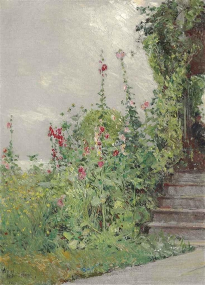 Celia Thaxter's Garden, Appledore, Isles of Shoals by Childe Hassam, circa 1890-1893