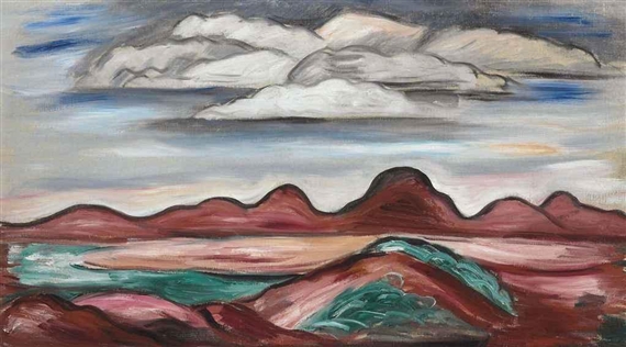 New Mexico Landscape by Marsden Hartley, circa 1923