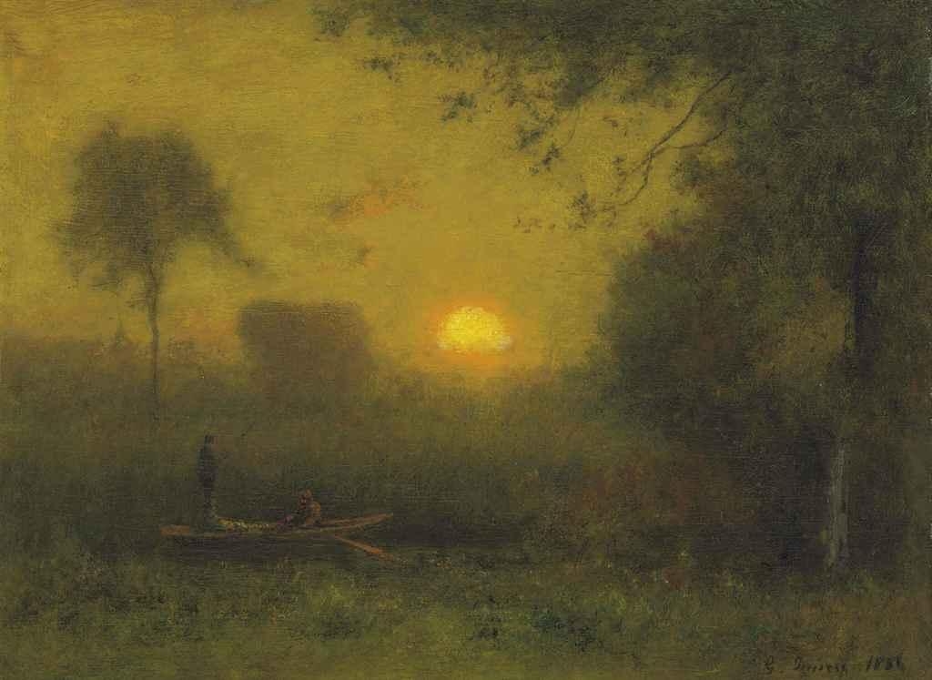 George Inness | Sunset (1892) | MutualArt