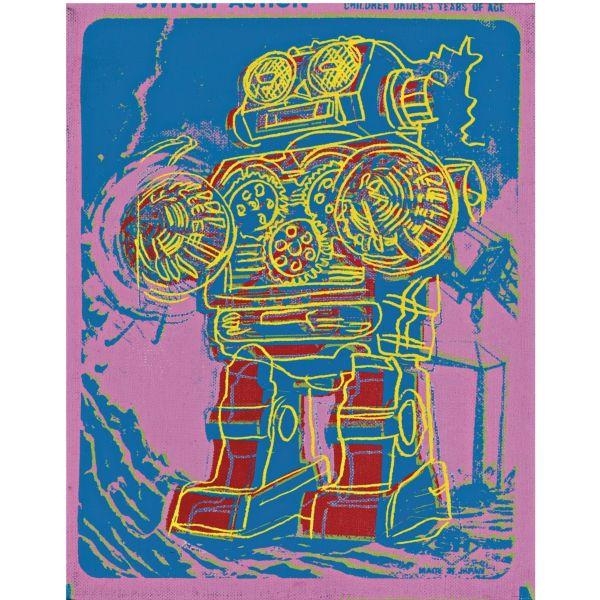 Andy Warhol Robot (Toy Painting) (1983) MutualArt