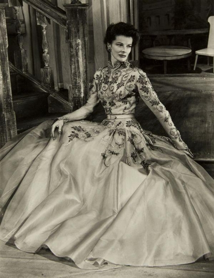 old fashioned dresses for prom 1933 Katharine Hepburn Ensemble D30-5156 (Single-size) – EvaDress Patterns