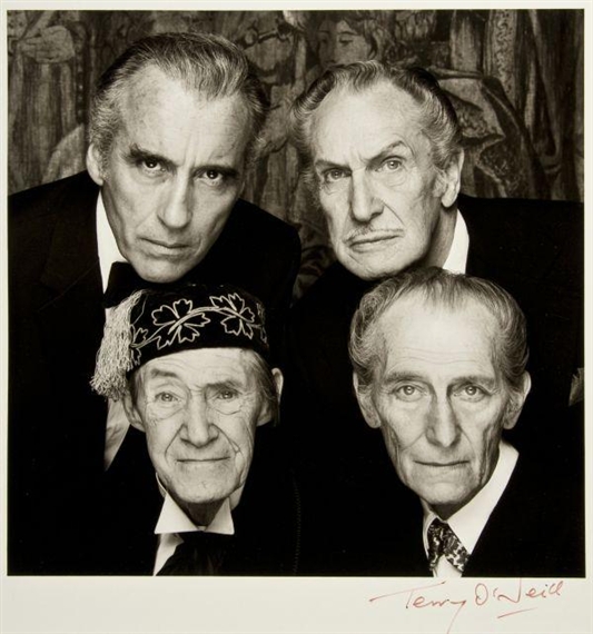Terry O'Neill | Christopher Lee, Vincent Price, John Carradine and Peter  Cushing (1983) | MutualArt
