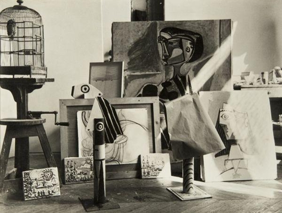 André Villers | Two Photographs of Pablo Picasso's Studio, circa
