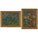 2 works: Hollyhock Studies by Wilbur Adam, 1900s