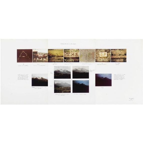 A day in life of Mt. Sopris, three panels by Peter Hutchinson, 1972 (remade 1981)