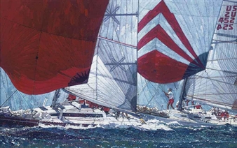 The Kenwood Cup: Gybing downwind - Michael Vaughan