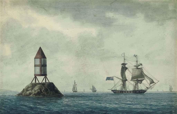 Antoine Roux | Portrait of a two-masted ship (1807) | MutualArt