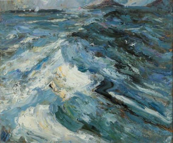 Sailing Boats on the Waves by Stuart Williams