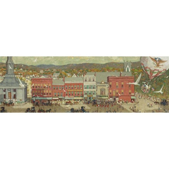 Study for Pittsfield Main Street by Norman Rockwell, circa 1960