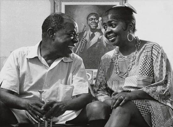 Eddie Adams - Louis Armstrong and his wife,...