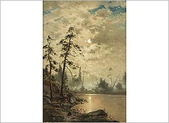 Ranta kuunvalossa by Eugen Taube