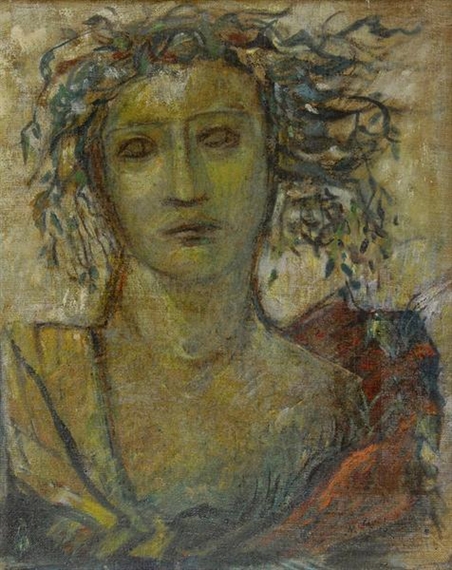 Portrait de femme by Maria Aleksandrovna Lagorio