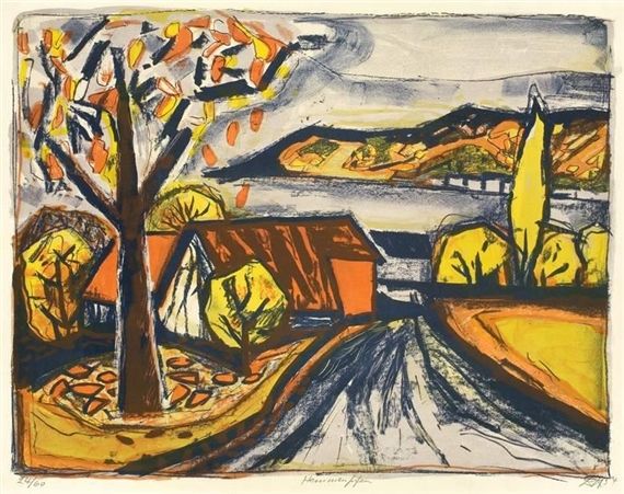 HEMMENHOFEN by Otto Dix, 1954