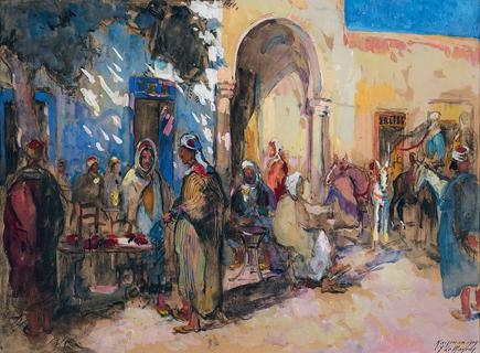 Kairouan by Adrien Jean Le Mayeur de Merprés, 1919