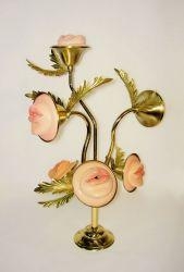 Artwork by Philippe Mayaux, Arbre à bouches, Made of Brass and painted resin