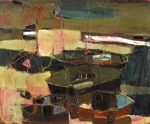 Boats at Newport, No. 2 by Raimonds Staprans, 1959