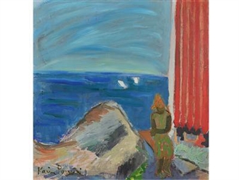 Seaside, woman - Karin Parrow