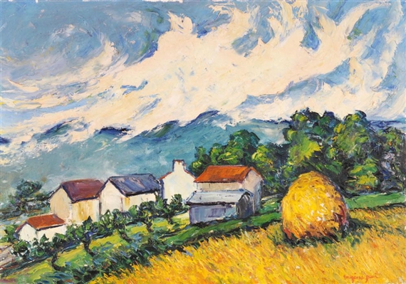 Paysage à la meule