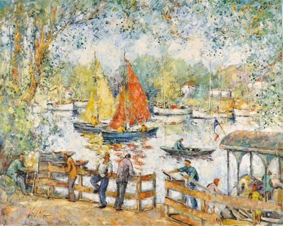 Vie au bord du lac by Vic Stiller