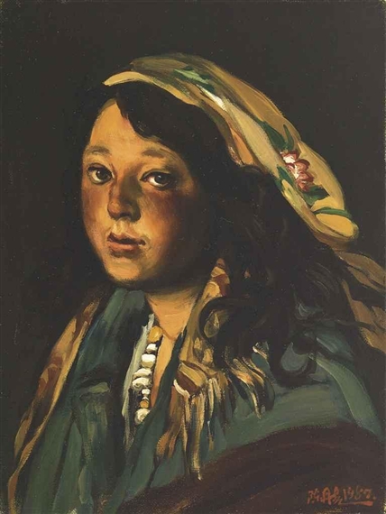 Girl from Qamdo County by Chen Danqing, 1982