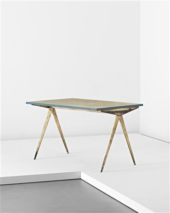 Jean Prouvé | “Compas cafétéria” table, model no. 512 | MutualArt