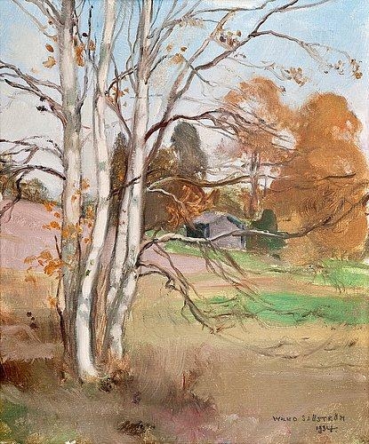 Autumn Birches by Vilho Sjöström, 1934