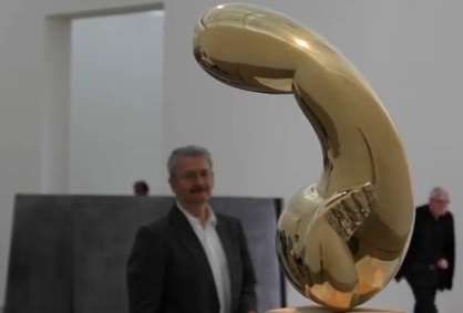 Inside the Brancusi & Serra exhibition at Fondation Beyeler