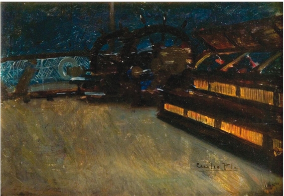 Cubierta de barco by Cecilio Pla y Gallardo