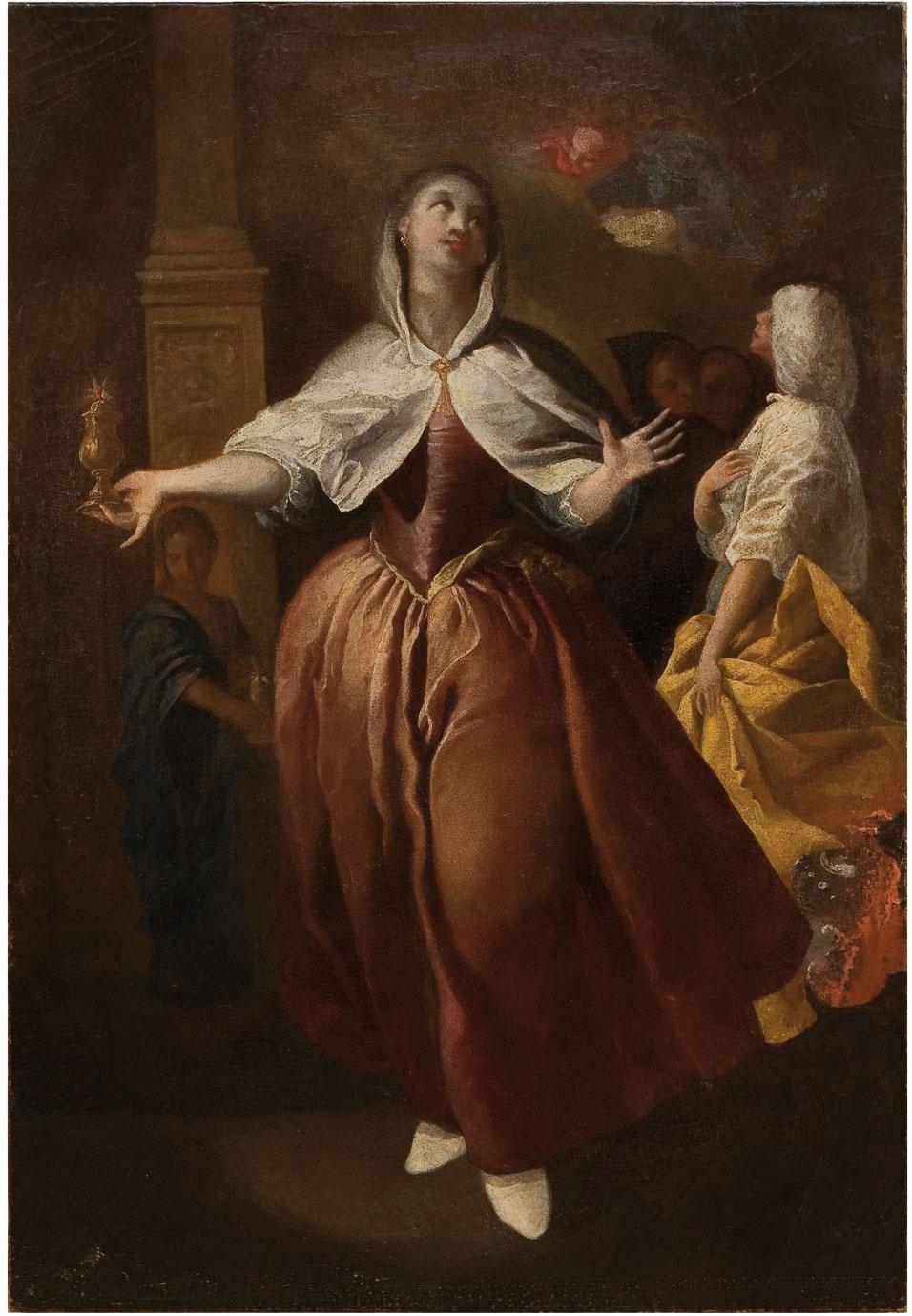 Artwork by José Camarón y Boronat, Parábola de las vírgenes prudentes y las vírgenes necias, Made of Oil on canvas