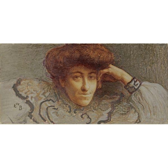 Portrait of a Lady by Ernest Biéler