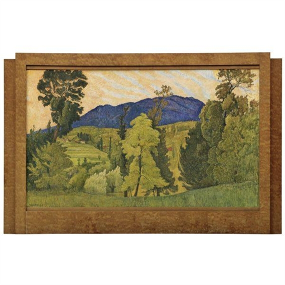 Landscape in the Valais by Ernest Biéler, 1940