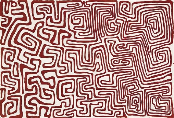 TJAMU TJAMU by Jackie Kurltjunyintja Giles Tjapaltjarri, 2009