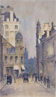 'Manchester Street Scene' - Edward Harrison Richardon