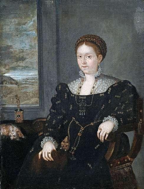 Portrait of Eleonora Gonzaga, Duchess of Urbino by Titian