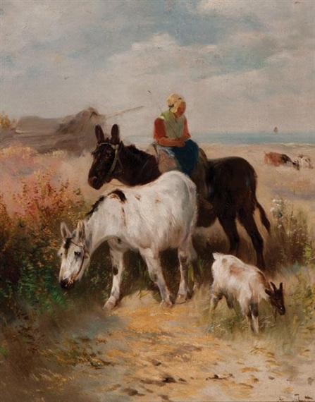 Donkey ride in the dunes by Henry Schouten