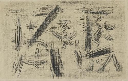 RITZFIGUREN (SCRATCHED FIGURES) by Willi Baumeister, 1948