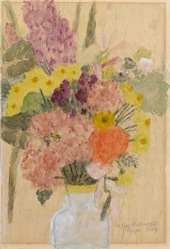 BLUMENSTILLEBEN (FLOWER STILL-LIFE) by Max Peiffer Watenphul, 1949