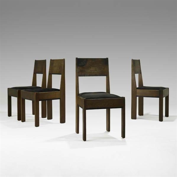 Four DeStijl dining chairs - J. A. Muntendam