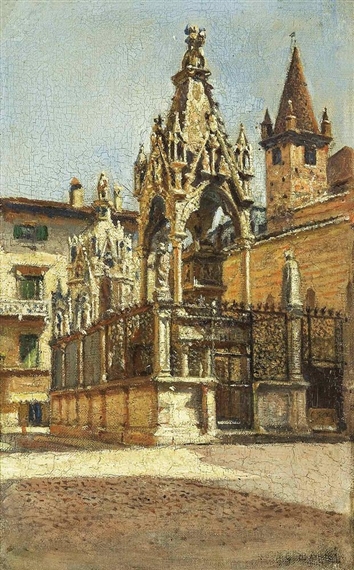 Gothic monuments by Aleksander Gierymski, 1900
