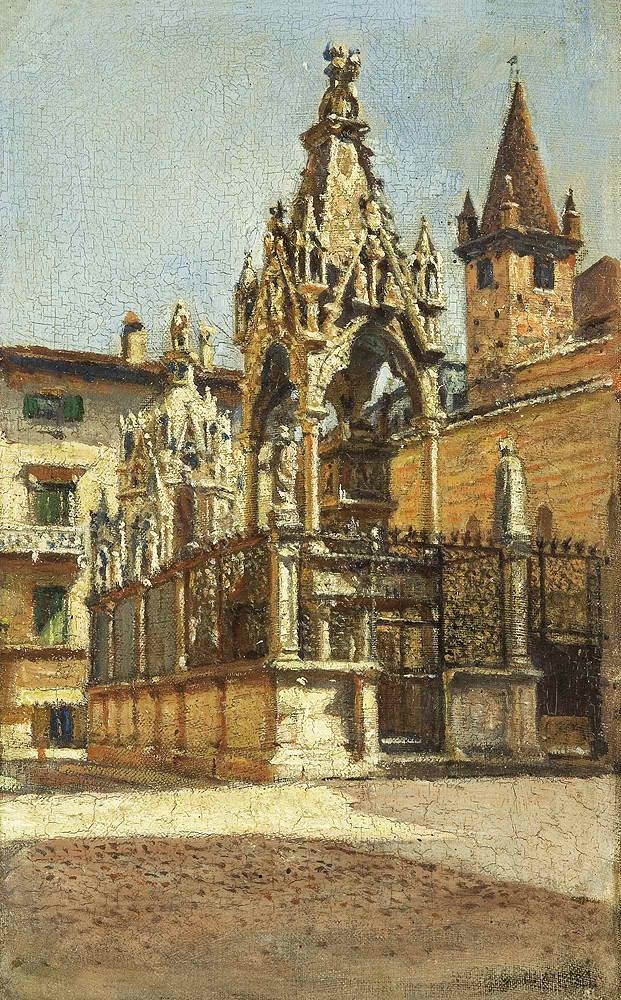 Gothic monuments by Aleksander Gierymski, 1900