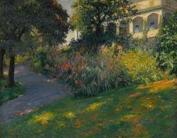 SUN DAPPLED GARDEN - Robert Vonnoh