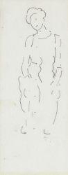 Female figure by Ferdinand Hodler
